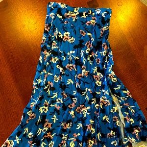 Zara floral midi skirt